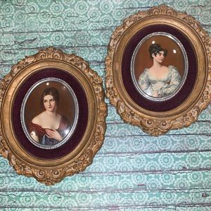 Vintage Cameo Creations set of two wall decor 🔥 offers welcomed